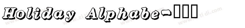 Holiday Alphabe字体转换